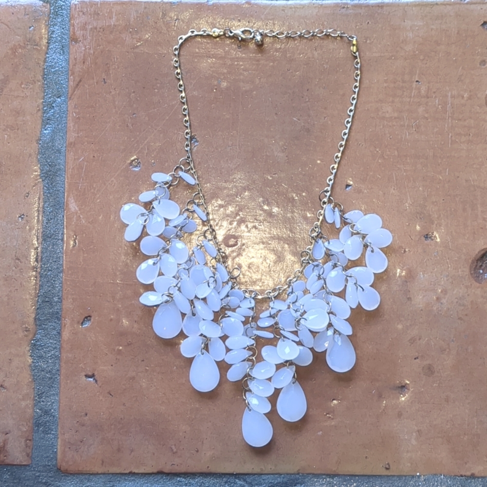 Opal Beaded Gold Necklace